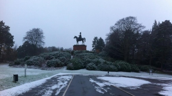 Snow in Aldershot