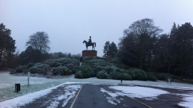 Snow in Aldershot