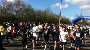 Reading half marathon runners