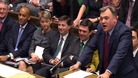The Shadow Cabinet in the House of Commons today. 