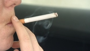Person smoking