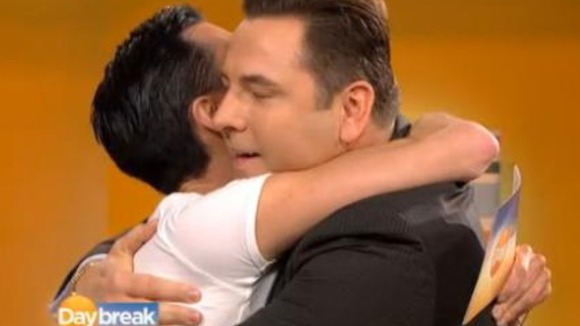 David Walliams meets Rylan on the Daybreak set
