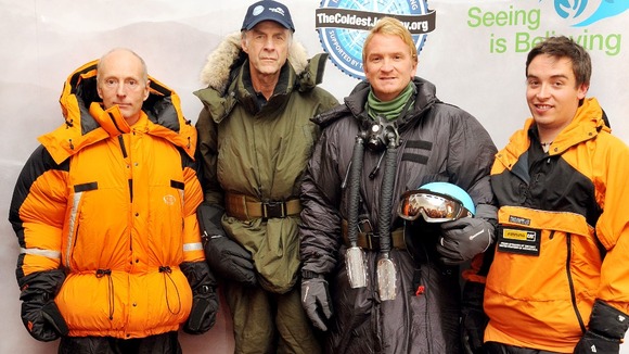 Brian Newham, Ranulph Fiennes, Ian Prickett and Spencer Swirl,