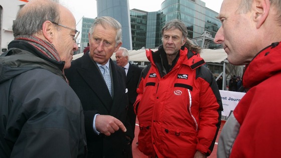 His Royal Highness spoke to members of the expedition 