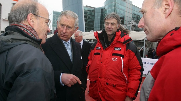 His Royal Highness spoke to members of the expedition 