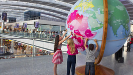 Children with globe
