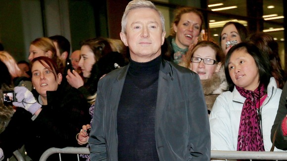 X factor judge Louis Walsh at Manchester Central.
