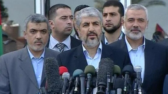 This is the first visit to Gaza by Hamas leader Khaled Meshaal