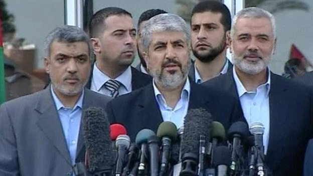This is the first visit to Gaza by Hamas leader Khaled Meshaal