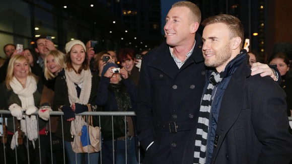 X factor's Christopher Maloney and Gary Barlow