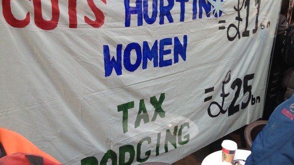 Protests at Starbucks Stores in London