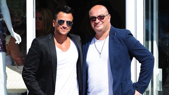 Peter Andre with his brother Andrew in September this year.