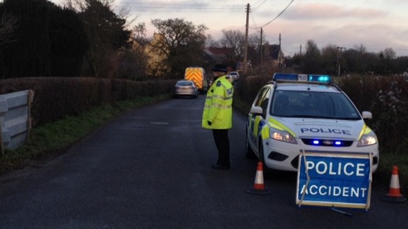 Police guard site of plane crash in Suffolk