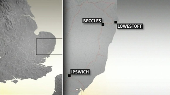 Map of Suffolk