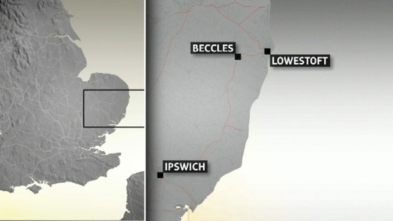 Map of Suffolk