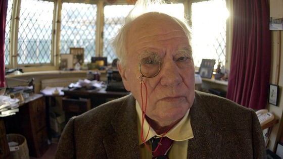 Sir Patrick Moore at home