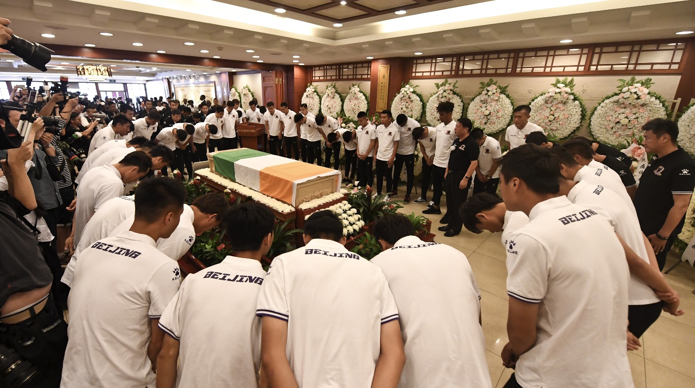 Image result for Cheick Tiote: Papiss Cisse leads tributes at memorial in China