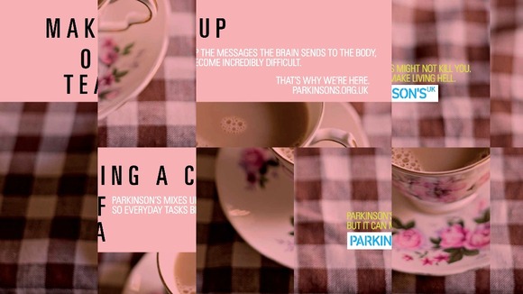 One of the images Parkinson's UK has used in its campaign