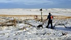 Snow on the Pennine tops at Saddleworth Moor near Manchester following a week of frosts and snow.