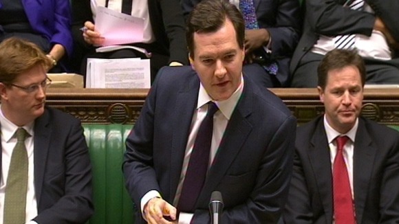Chancellor of the Exchequer George Osborne delivering his Autumn Statement