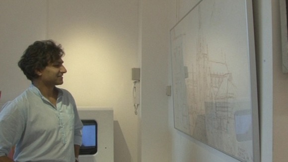 Saranjit Birdi admires his work