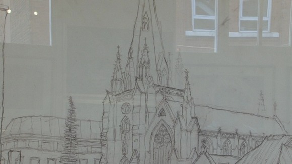 Saranjit's drawing of St Martin's Church