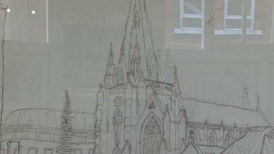 Saranjit's drawing of St Martin's Church
