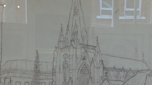 Saranjit's drawing of St Martin's Church