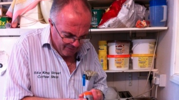 Nigel Keep makes a batch of pork pie soup