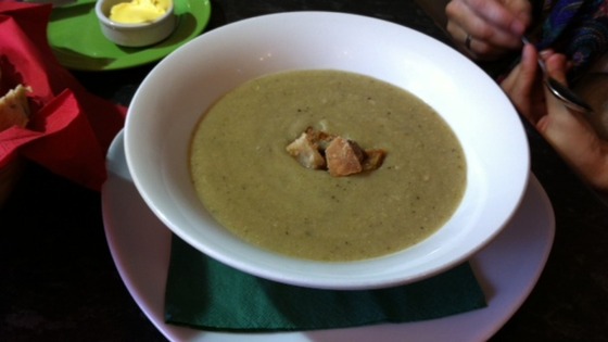 The finished product, pork pie soup 