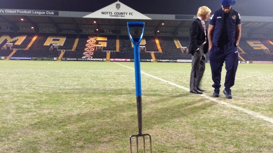 Fork in the frozen pitch 