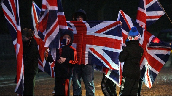Loyalists block roads in north Belfast as the ongoing flag dispute continues