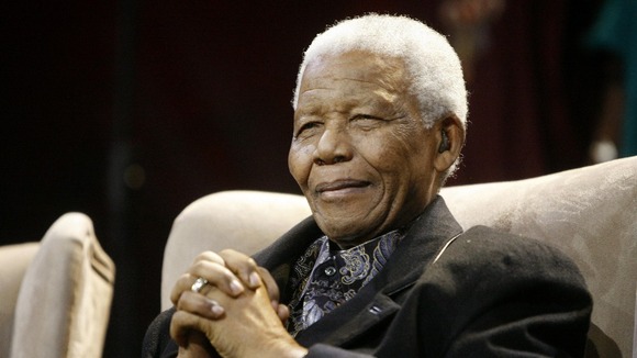 Former South African President Nelson Mandela in 2008