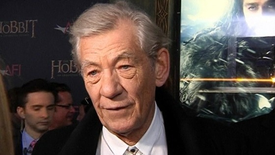 Sir Ian McKellen at the US Hobbit premiere