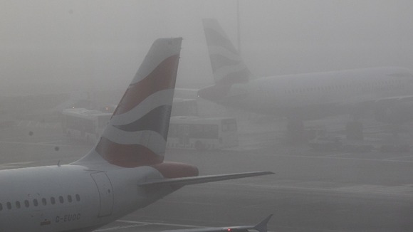 British Airways planes wait to depart from Terminal 5 at Heathrow