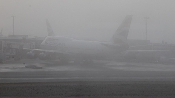 British Airways planes wait to depart from Terminal 5 at Heathrow
