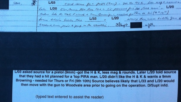 Part of the intelligence revealed in today's report