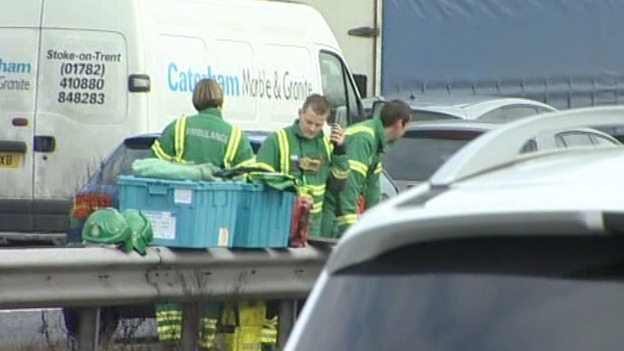 West Midlands Ambulance Service are on the scene 