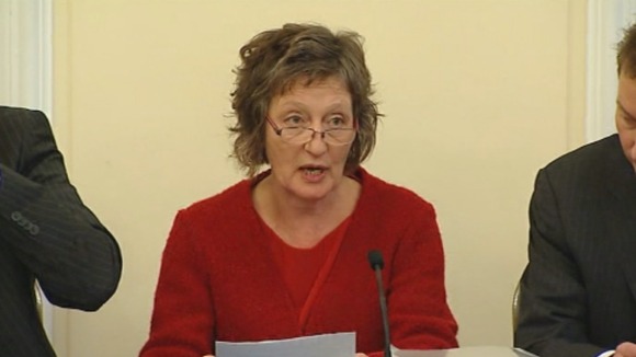 Pat Finucane's widow Geraldine speaking after the Prime Minister's statement
