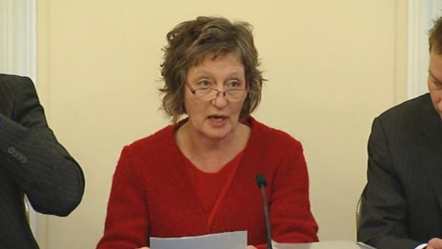 Pat Finucane's widow Geraldine speaking after the Prime Minister's statement
