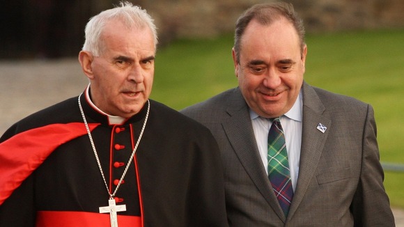Scottish First Minister Alex Salmond with Cardinal Keith O'Brien in 2010