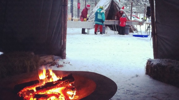 Keeping warm in Lapland 