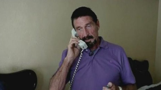 Silicon Valley millionaire John McAfee