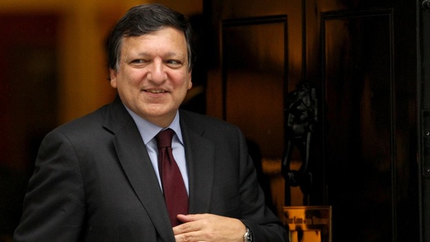 President of the European Commission Jose Manuel Barroso leaves Downing Street in 2011
