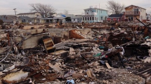 The devastation in Breezy Point following super storm Sandy