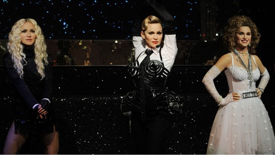 Three new wax figures of Madonna go on show at Madame Tussauds