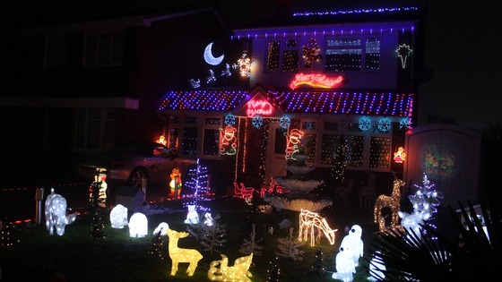 The house puts on a display every year 