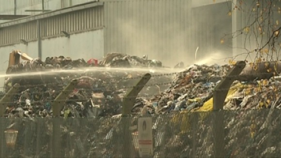 Fire at recycling plant is now under control