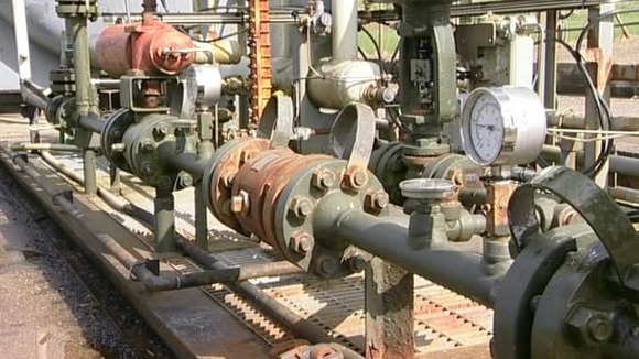 Part of a fracking site in Lancashire