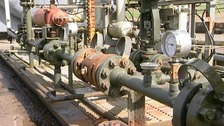 Part of a fracking site in Lancashire